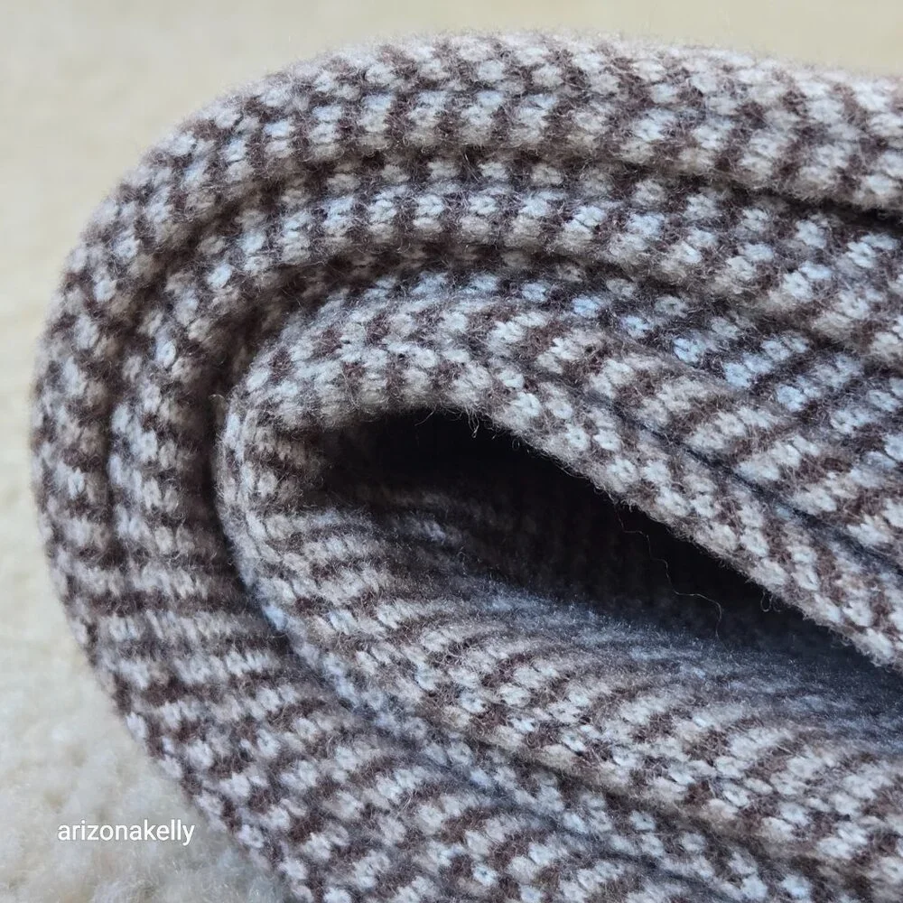 NWOT Tan Wool Herringbone Tailored/Structured Scarf Menswear Haberdashery